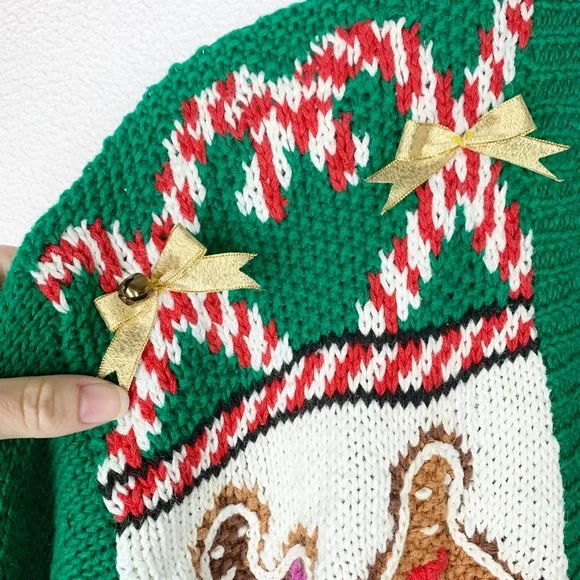 Vintage Marisa Christina 1993 Christmas Novelty Cardigan Sweater - Picture 5 of 12